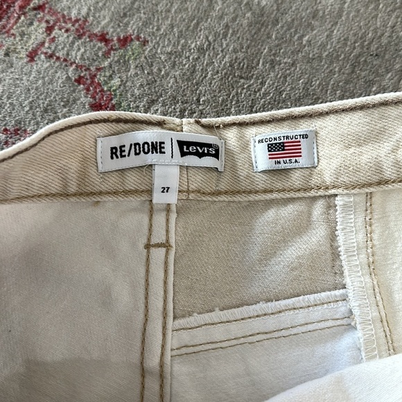 NWT Re/Done Levi’s 70’s patch short 27 - Picture 5 of 6